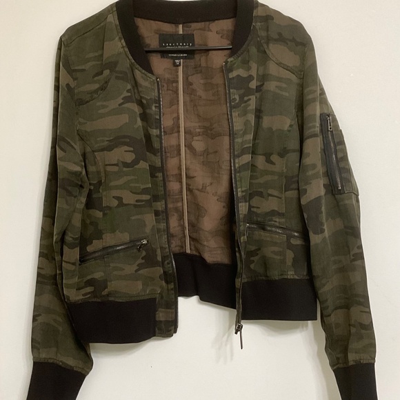 Sanctuary Como Light Jacket Full Zipper Sz M - Picture 2 of 8